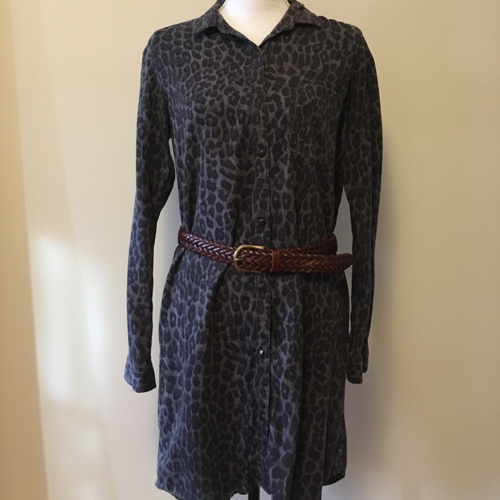 Maison Scotch Punk Radar leopard print dress